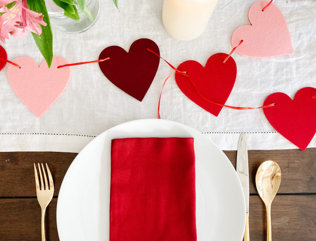 5 idee per la tavola di San Valentino