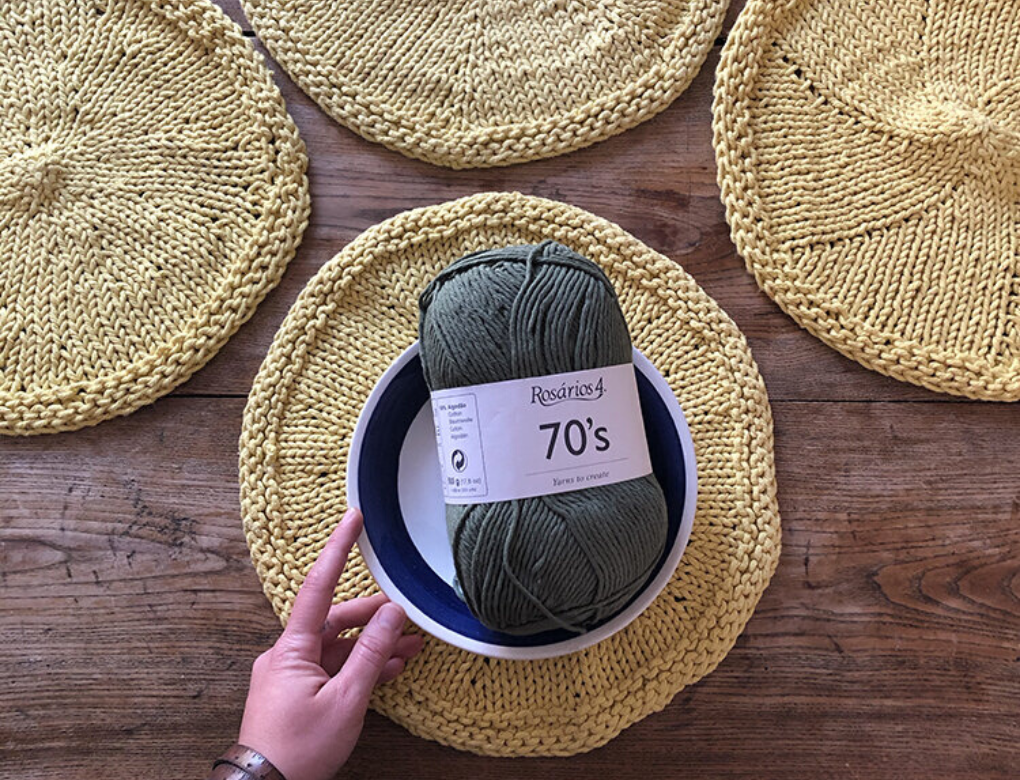 Progetti a maglia gratuiti - Tovagliette da colazione a maglia di Wooldone