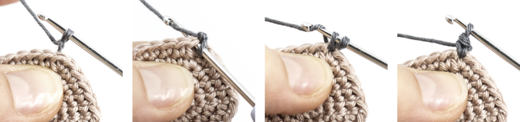 Attaccare un nuovo filato - Punti base Amigurumi - Johandmadedesign