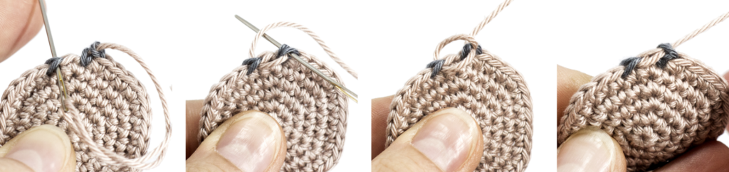 Lavorazione a spirale chiusura invisibile - Punti base Amigurumi - Johandmadedesign