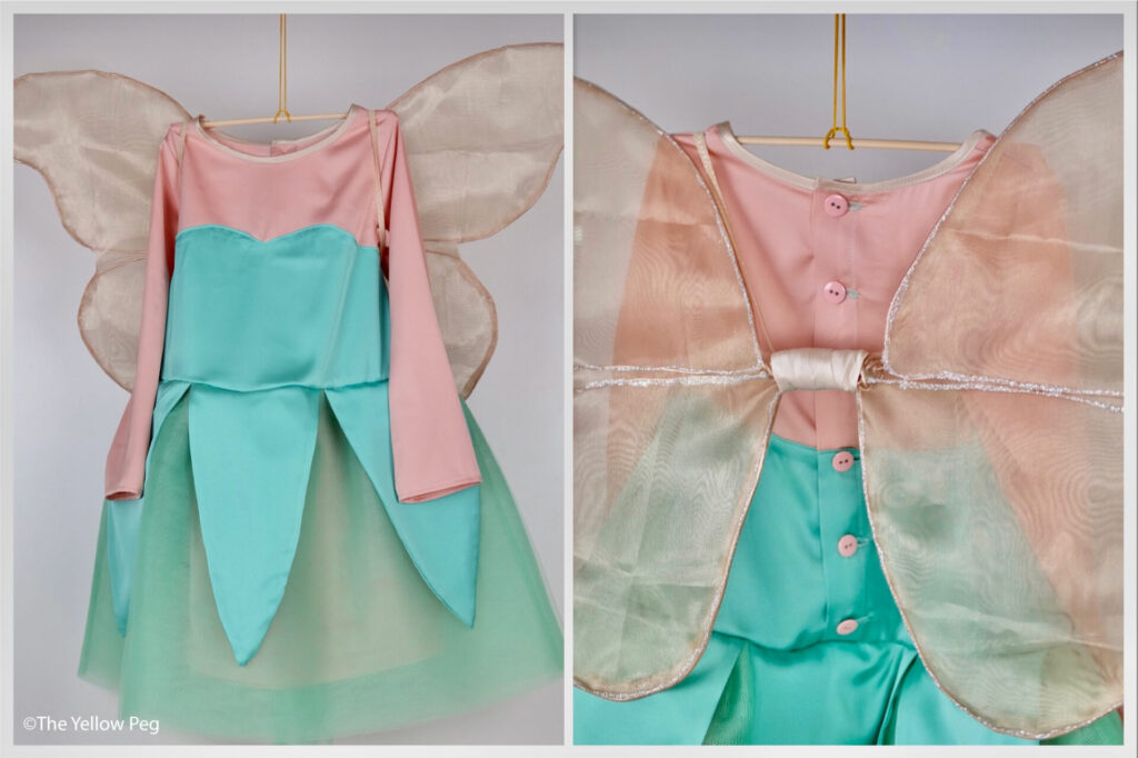 Costume di Carnevale da fatina Trilli - The Yellow Peg - tutorial